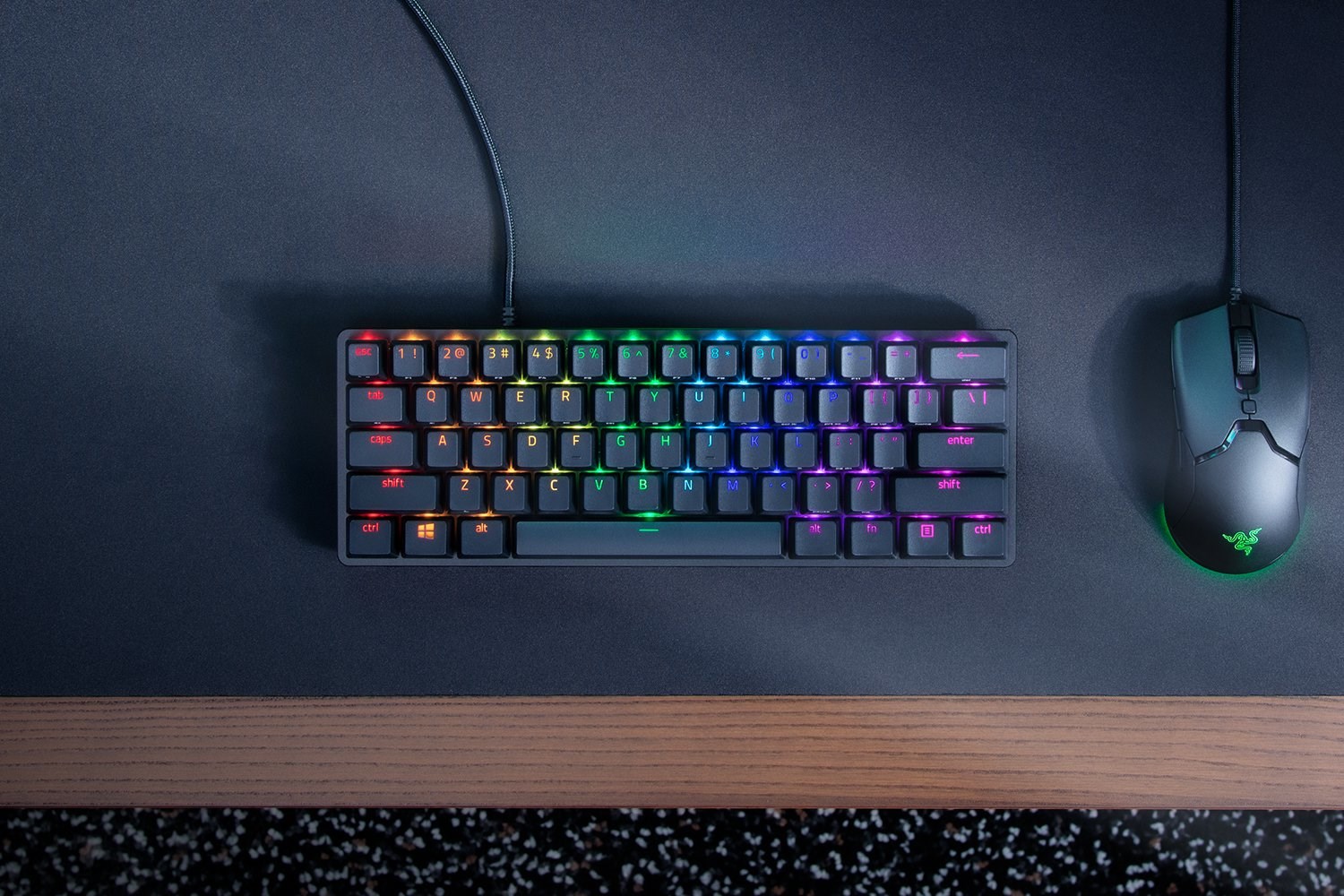 Razer Huntsman Mini 60% Gaming keyboard Opto-Mechanical Purple Switch RGB LED light NORD Wired Razer Huntsman Mini 60% Gaming keyboard Opto-Mechanical Purple Switch RGB LED light NORD Wired