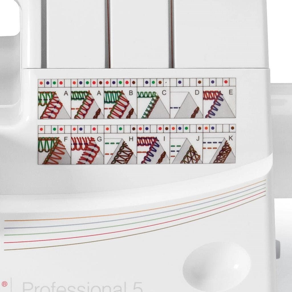 Overlock Singer 14T968 sewing machine, electric current, white Overlock Singer 14T968 sewing machine, electric current, white