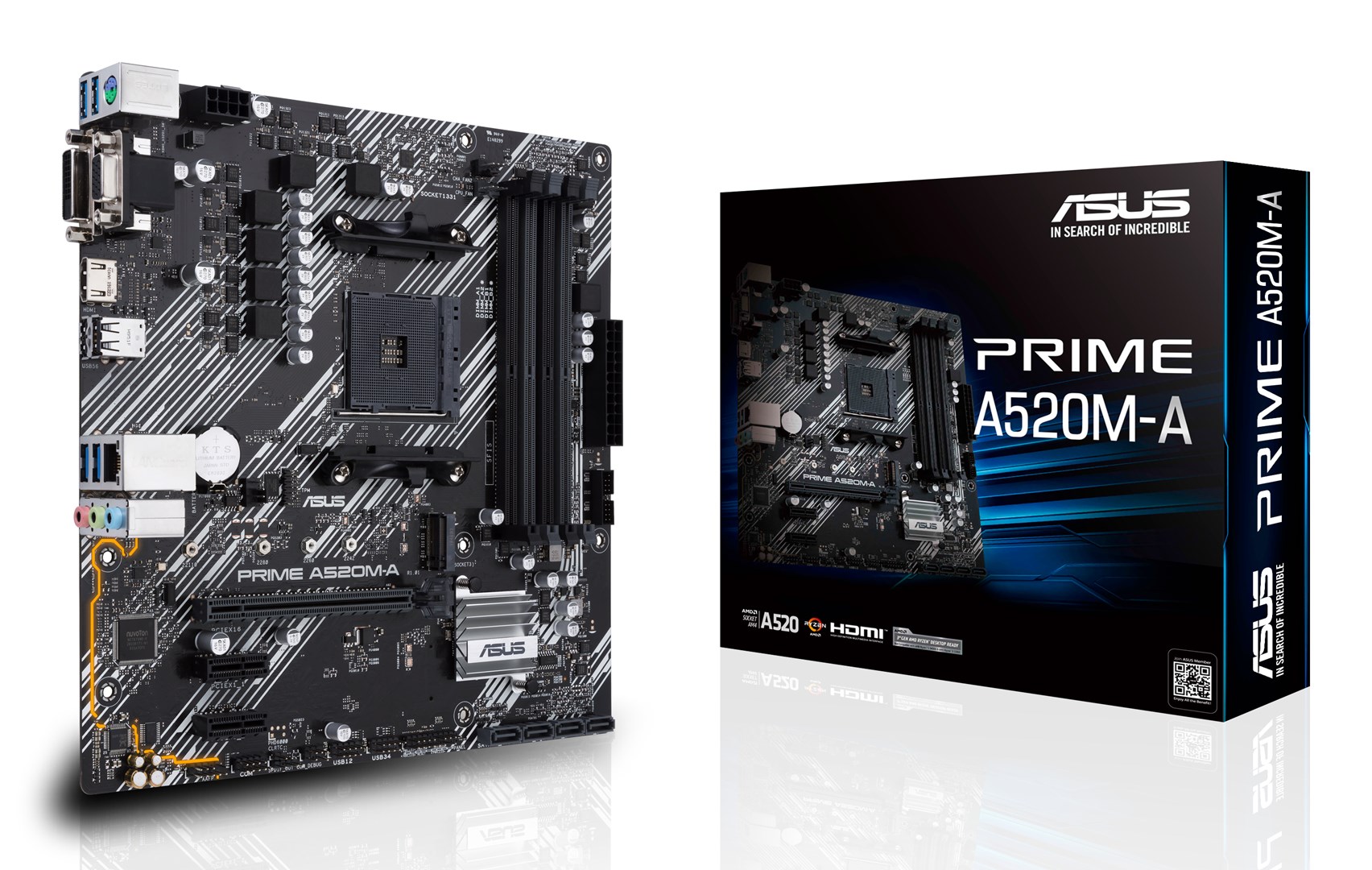 ASUS PRIME A520M-A II/CSM - bundkort ASUS PRIME A520M-A II/CSM - bundkort