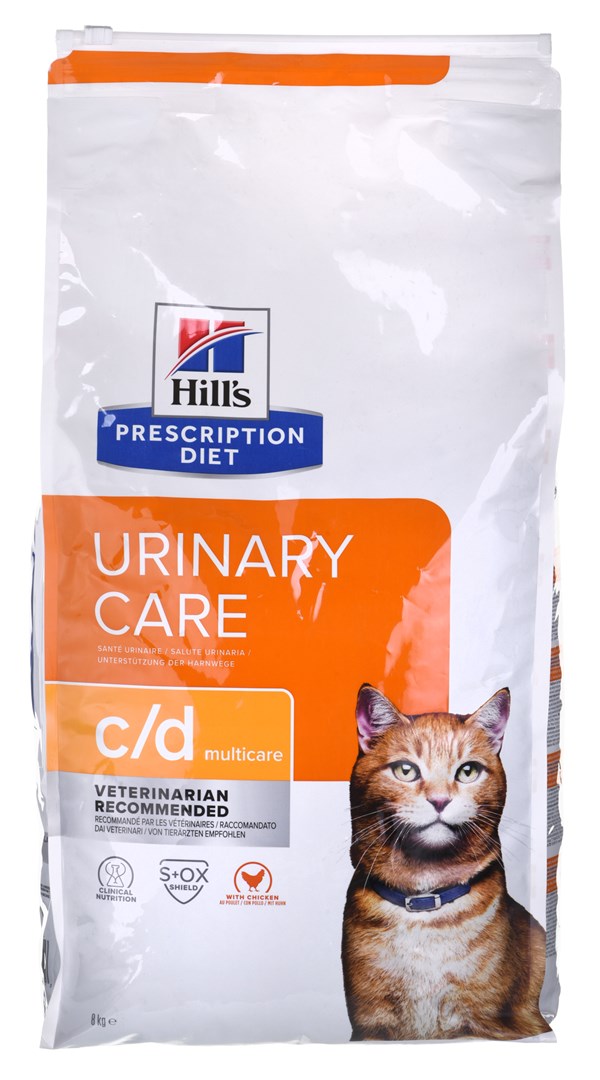 HILL'S PRESCRIPTION DIET Feline c/d Urinary Care Multicare Dry cat food Chicken 8 kg HILL'S PRESCRIPTION DIET Feline c/d Urinary Care Multicare Dry cat food Chicken 8 kg