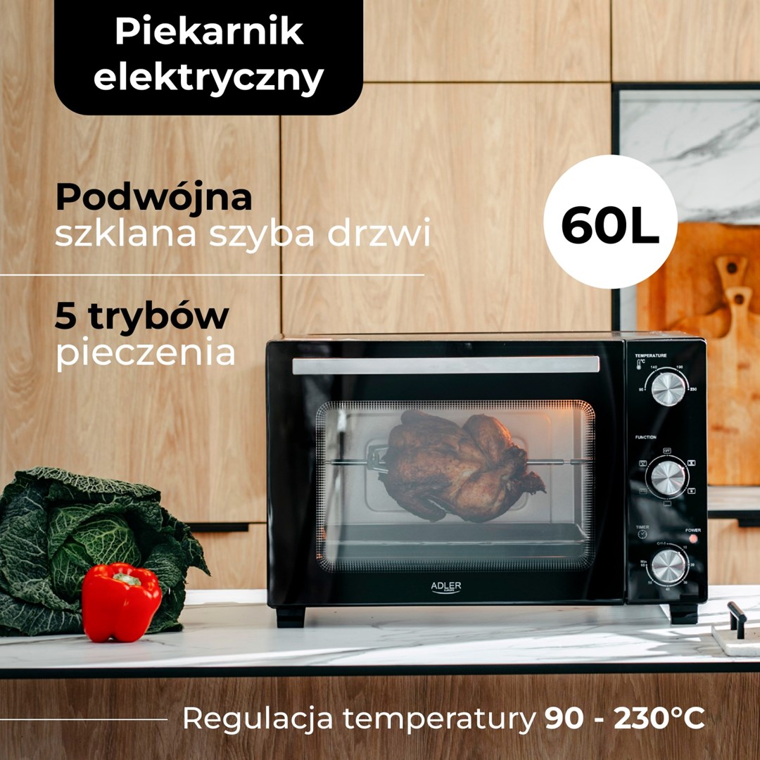 Adler AD 6028 oven Black Adler AD 6028 oven Black