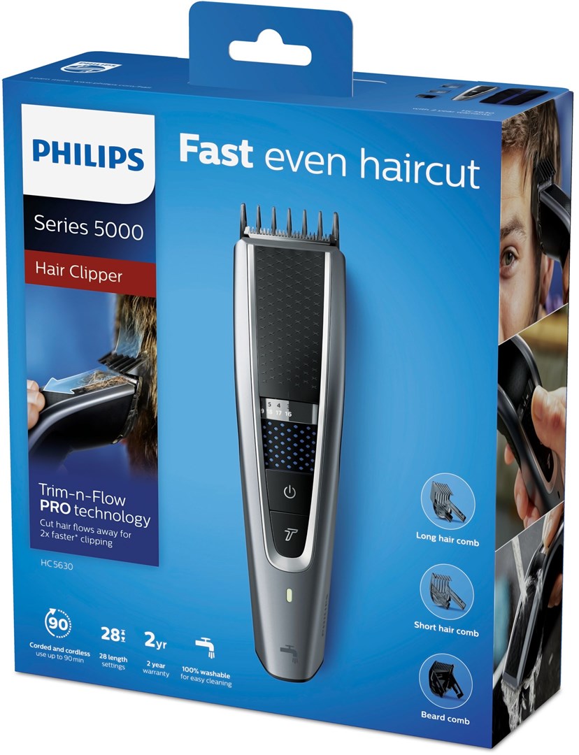 Philips 5000 series HC5630/15 hair trimmers/clipper Black, Silver Philips 5000 series HC5630/15 hair trimmers/clipper Black, Silver