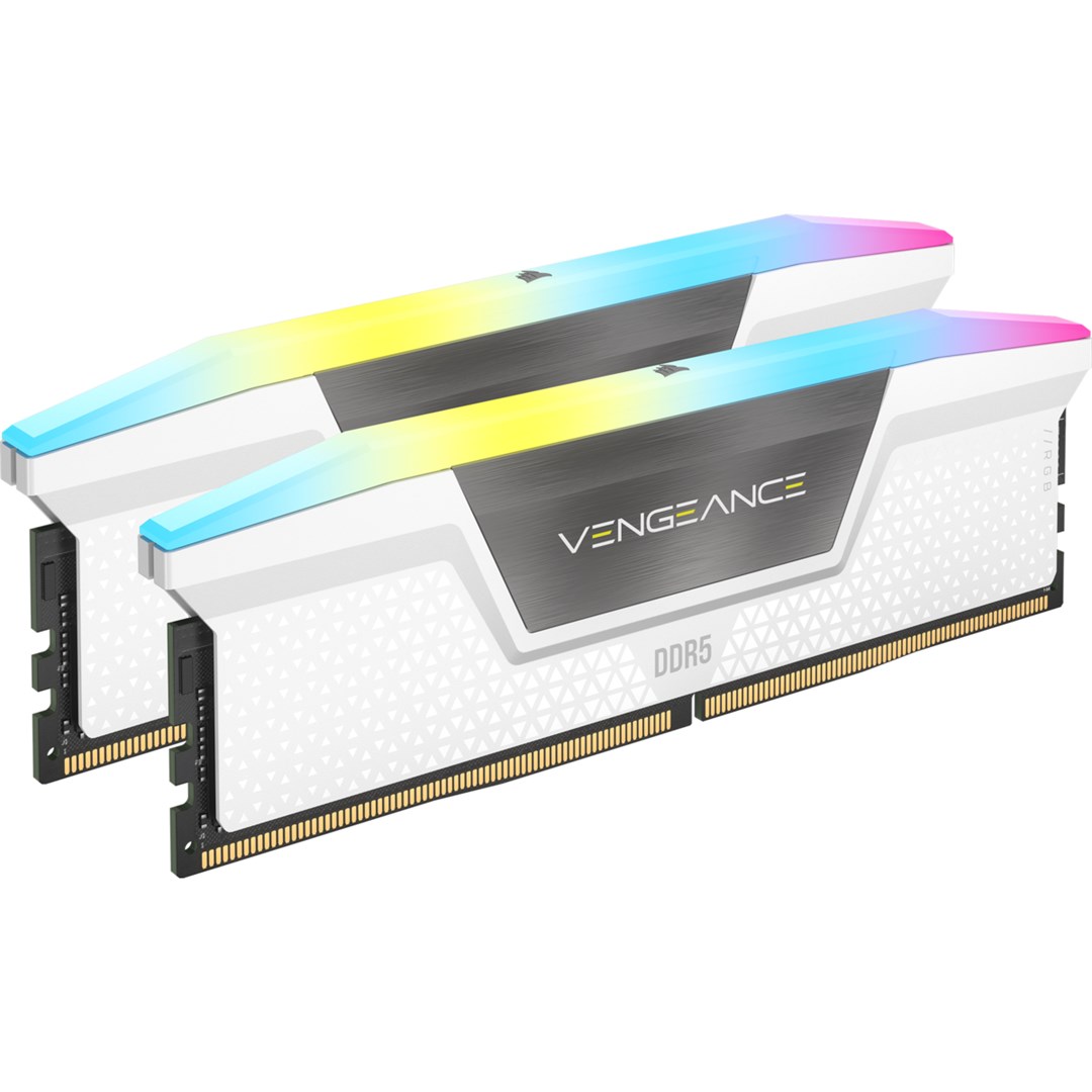 Corsair Vengeance RGB CMH32GX5M2B6000C40W memory module 32 GB 2 x 16 GB DDR5 6000 MHz Corsair Vengeance RGB CMH32GX5M2B6000C40W memory module 32 GB 2 x 16 GB DDR5 6000 MHz