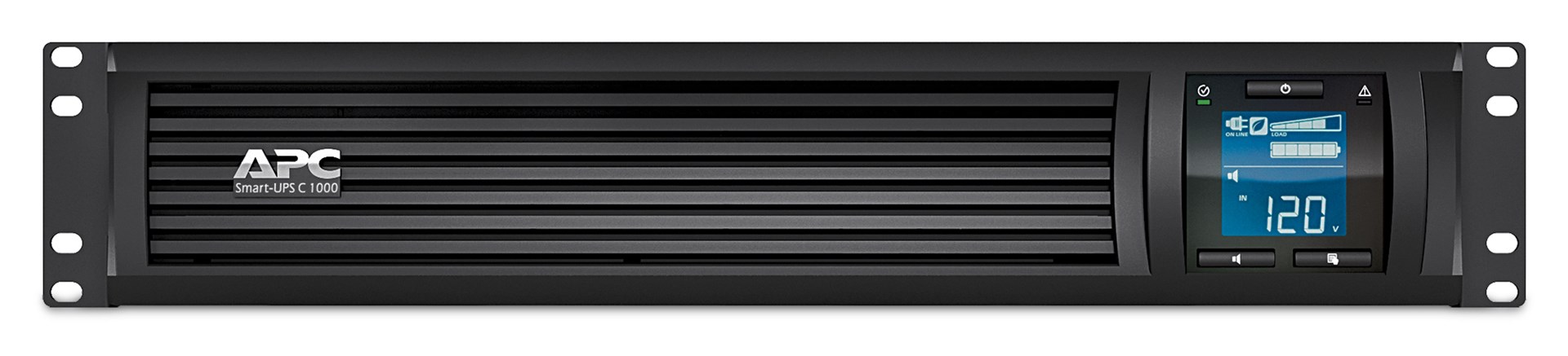 APC Smart-UPS C, Line Interactive, 1000VA, Rackmount 2U, 230V, 4x IEC C13 outlets, SmartConnect port, USB and Serial communication, AVR, Graphic LCD APC Smart-UPS C, Line Interactive, 1000VA, Rackmount 2U, 230V, 4x IEC C13 outlets, SmartConnect port, USB and Serial communication, AVR, Graphic LCD