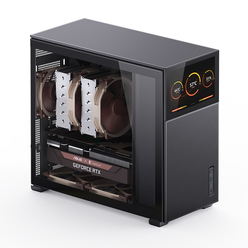 Jonsbo D41 MESH Screen ATX Case, Tempered Glass - black Jonsbo D41 MESH Screen ATX Case, Tempered Glass - black