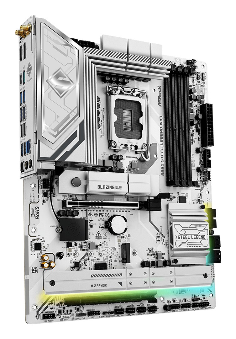 Asrock B860 Steel Legend WiFi Intel B860 LGA 1851 (Socket V1) ATX Asrock B860 Steel Legend WiFi Intel B860 LGA 1851 (Socket V1) ATX