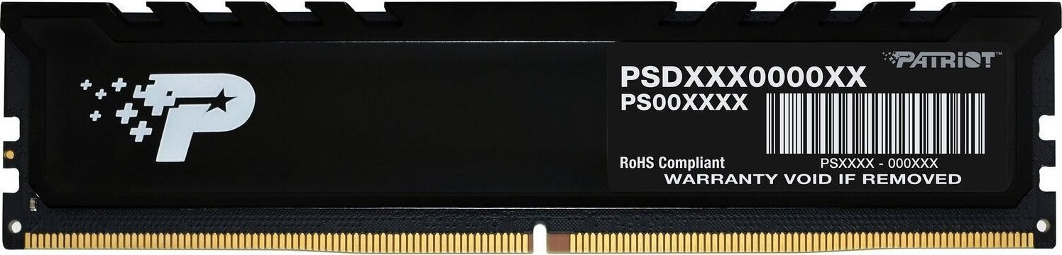 Patriot Memory Signature Premium PSP516G560081H1 memory module 16 GB 1 x 16 GB DDR5 4800 MHz Patriot Memory Signature Premium PSP516G560081H1 memory module 16 GB 1 x 16 GB DDR5 4800 MHz