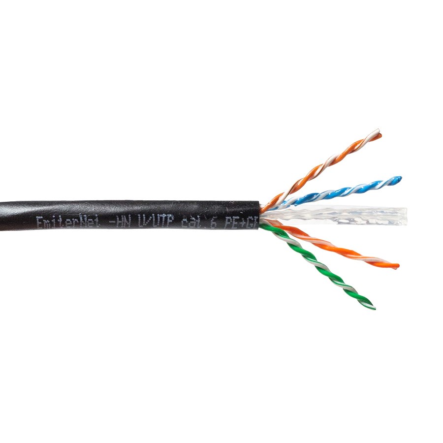 EmiterNet External Gelled Cable UTP (U/UTP) Cat.6 Gel, Wire 4x2x0.57, PE+GEL EmiterNet External Gelled Cable UTP (U/UTP) Cat.6 Gel, Wire 4x2x0.57, PE+GEL