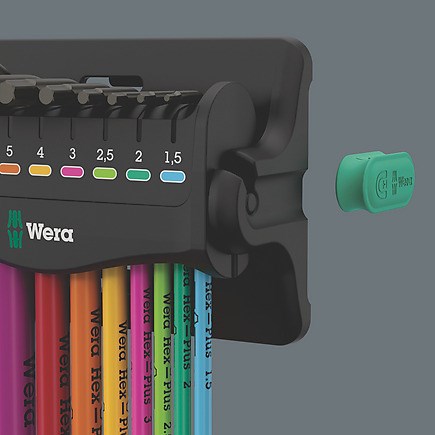 Wera 05133165001 hex key L-shaped hex key set Metric 9 pc(s) Wera 05133165001 hex key L-shaped hex key set Metric 9 pc(s)