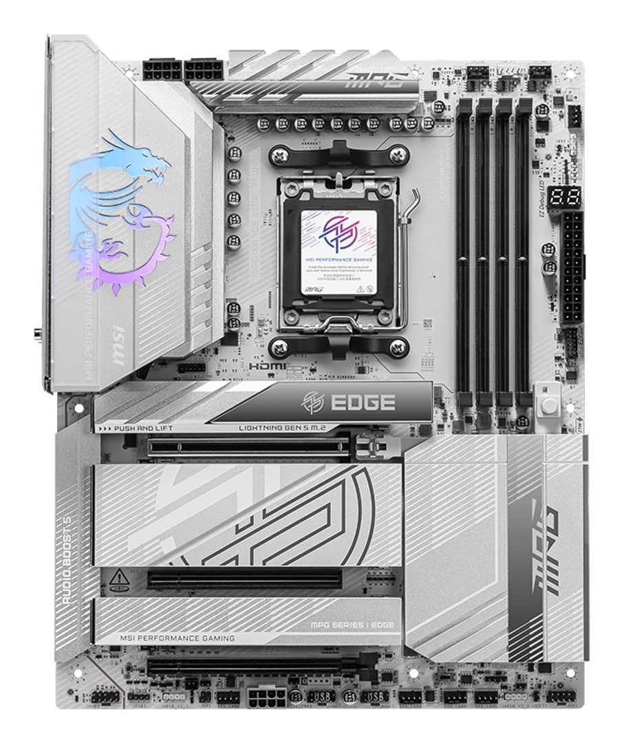 MSI MPG X870E EDGE TI WIFI motherboard AMD X870E Socket AM5 ATX MSI MPG X870E EDGE TI WIFI motherboard AMD X870E Socket AM5 ATX
