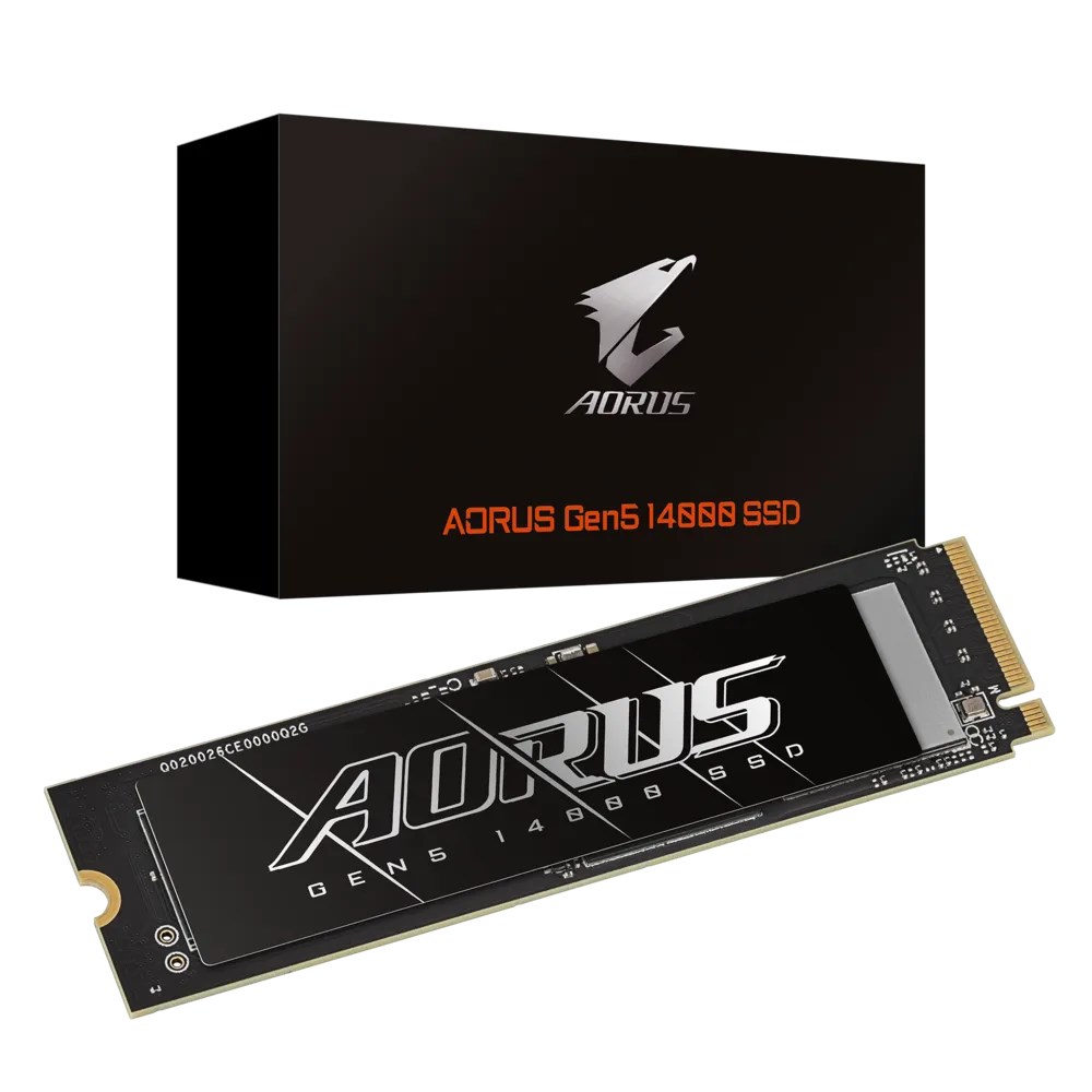 GIGABYTE AORUS Gen5 14000 1 TB M.2 PCI Express 5.0 NVMe 3D TLC NAND GIGABYTE AORUS Gen5 14000 1 TB M.2 PCI Express 5.0 NVMe 3D TLC NAND