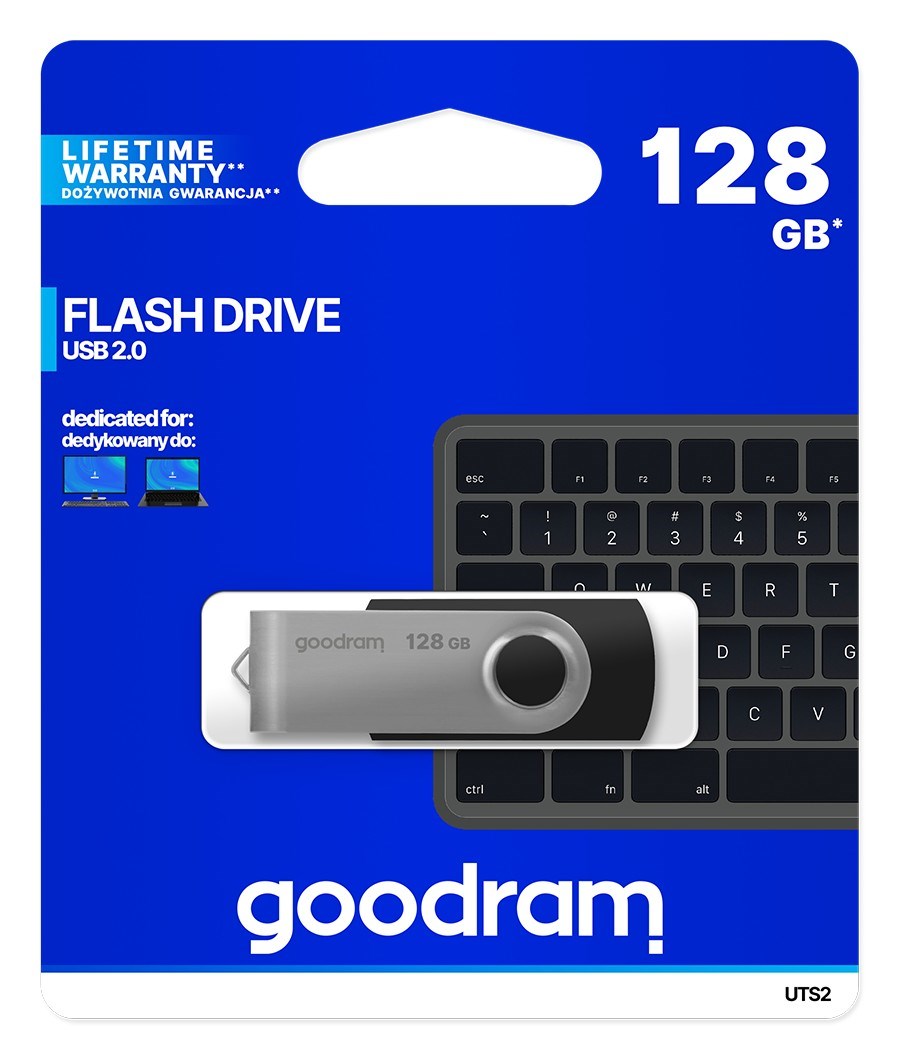 Goodram UTS2-1280K0R11 USB flash drive 128 GB USB Type-A 2.0 Black,Silver Goodram UTS2-1280K0R11 USB flash drive 128 GB USB Type-A 2.0 Black,Silver