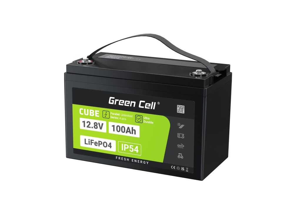 Green Cell LFPGC12V100AH UPS battery Lithium Iron Phosphate (LiFePO4) 12.8 V 100 Ah Green Cell LFPGC12V100AH UPS battery Lithium Iron Phosphate (LiFePO4) 12.8 V 100 Ah