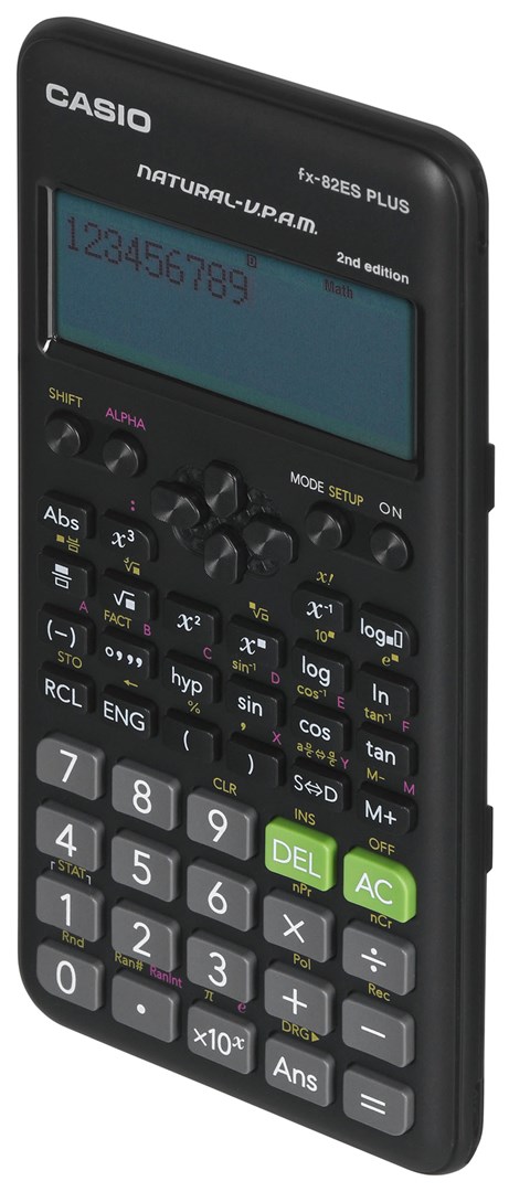CASIO FX-82ESPLUS-2 CALCULATOR SCIENTIFIC, 252 FUNCTIONS, 77X162MM, BLACK, BOX CASIO FX-82ESPLUS-2 CALCULATOR SCIENTIFIC, 252 FUNCTIONS, 77X162MM, BLACK, BOX