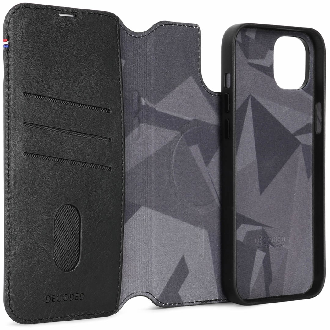 Decoded D24IPO15PLDW5BK mobile phone case 17 cm (6.7") Wallet case Black Decoded D24IPO15PLDW5BK mobile phone case 17 cm (6.7") Wallet case Black
