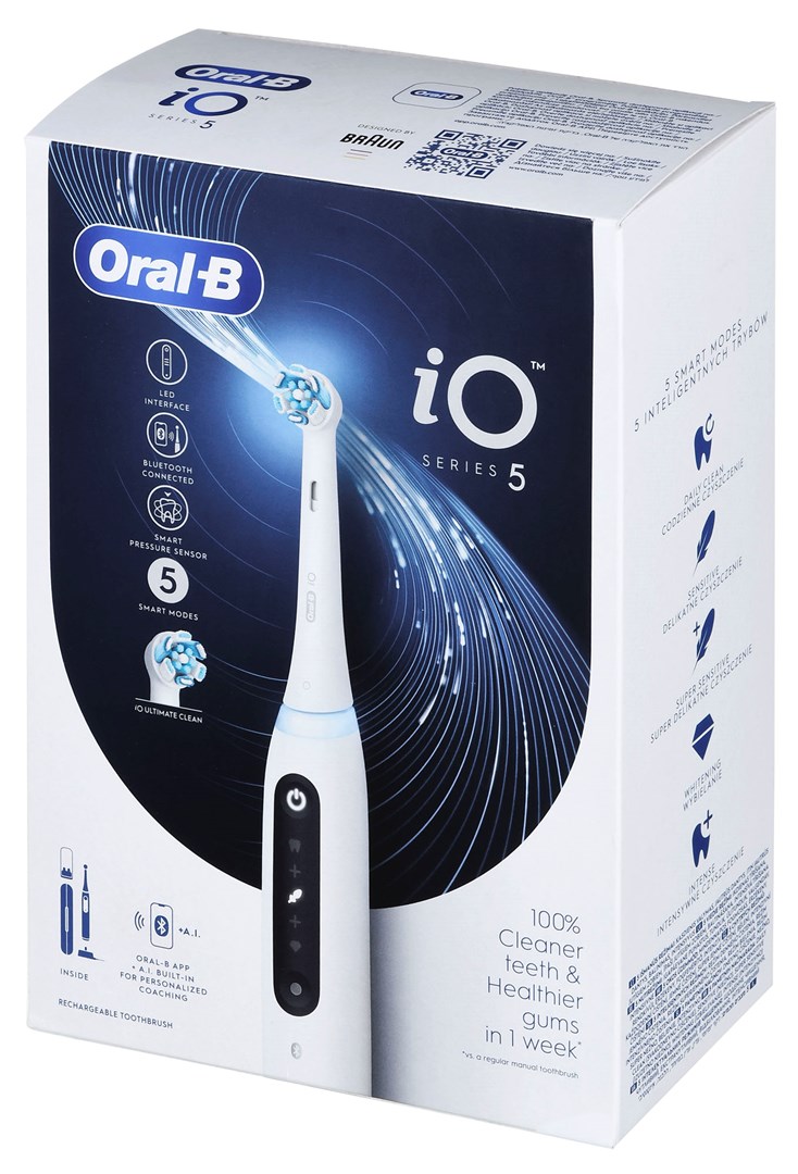 Braun Oral-B iO5 Quite White electric toothbrush Braun Oral-B iO5 Quite White electric toothbrush