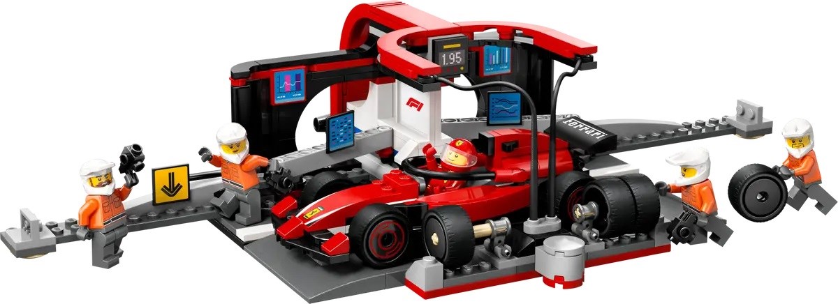 LEGO CITY 60443 F1 - Pit Stop & Pit Crew with Ferrari Car LEGO CITY 60443 F1 - Pit Stop & Pit Crew with Ferrari Car