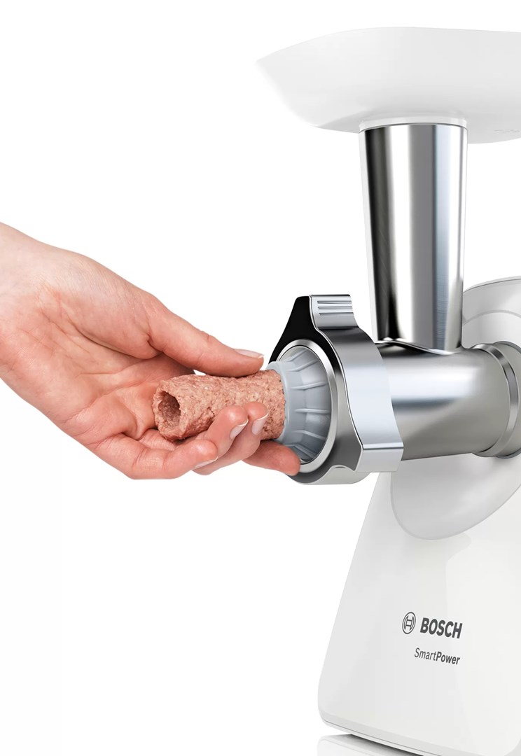 Bosch MFW2520W mincer 1500 W Stainless steel, White Bosch MFW2520W mincer 1500 W Stainless steel, White