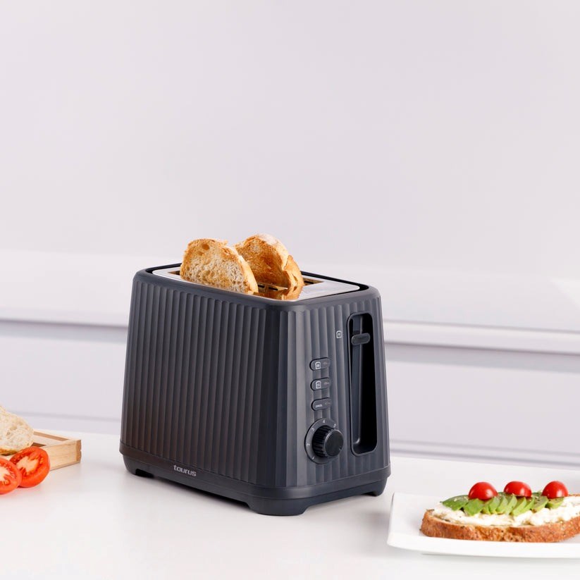 Taurus Jonic Toast Toaster 2 slices 1150 W Black Taurus Jonic Toast Toaster 2 slices 1150 W Black