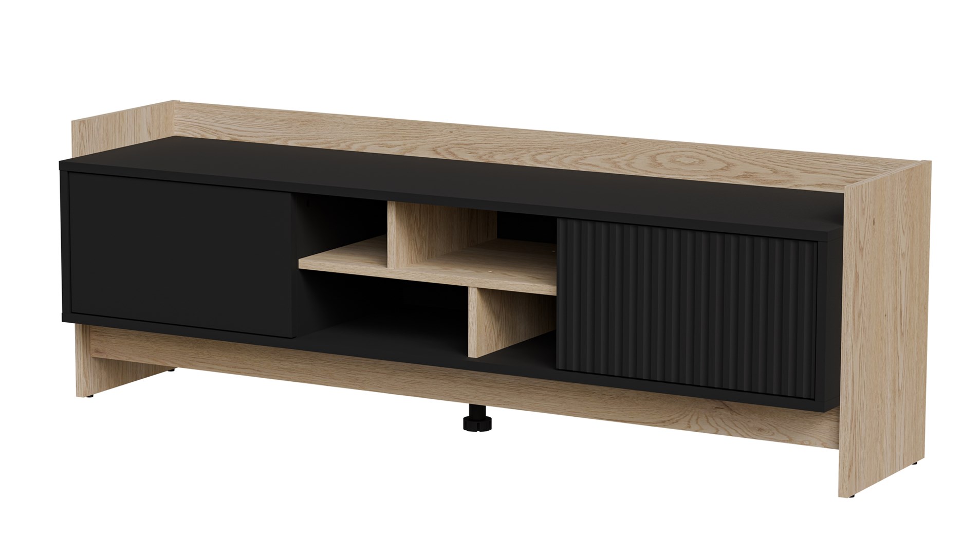 Cama RTV PORTO 2D cabinet 150x38x50 oak/black Cama RTV PORTO 2D cabinet 150x38x50 oak/black