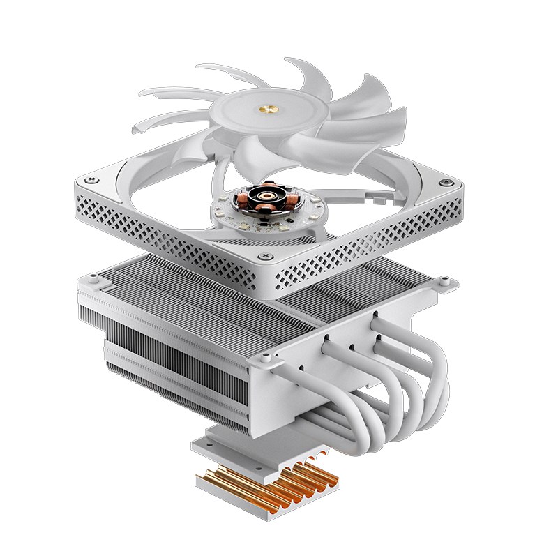 Jonsbo HX6200D Processor Air cooler 12 cm White 1 pc(s) Jonsbo HX6200D Processor Air cooler 12 cm White 1 pc(s)