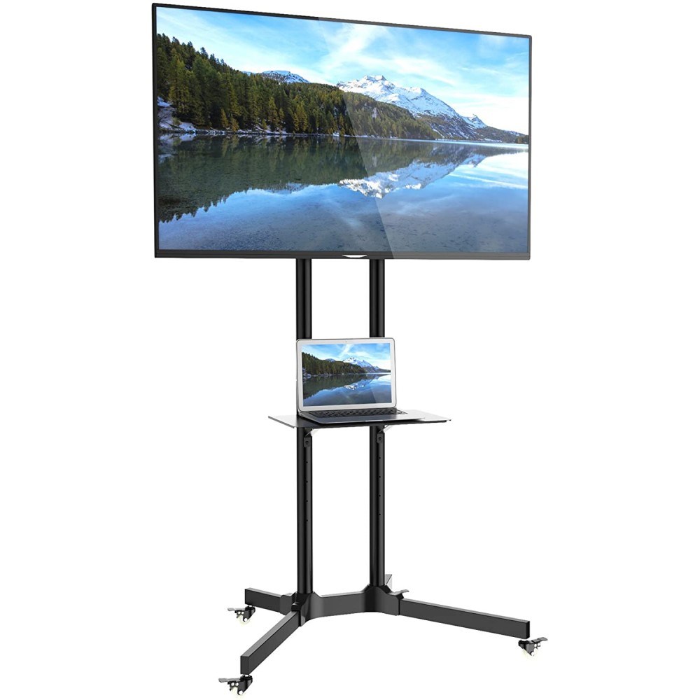 Techly Floor Trolley with Shelf Support LCD / LED / Plasma 30-65" ICA-TR6 Techly Floor Trolley with Shelf Support LCD / LED / Plasma 30-65" ICA-TR6