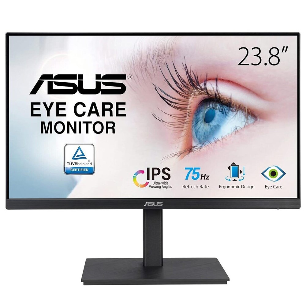 ASUS VA24EQSB computer monitor 60.5 cm (23.8") 1920 x 1080 pixels Full HD LED Black ASUS VA24EQSB computer monitor 60.5 cm (23.8") 1920 x 1080 pixels Full HD LED Black
