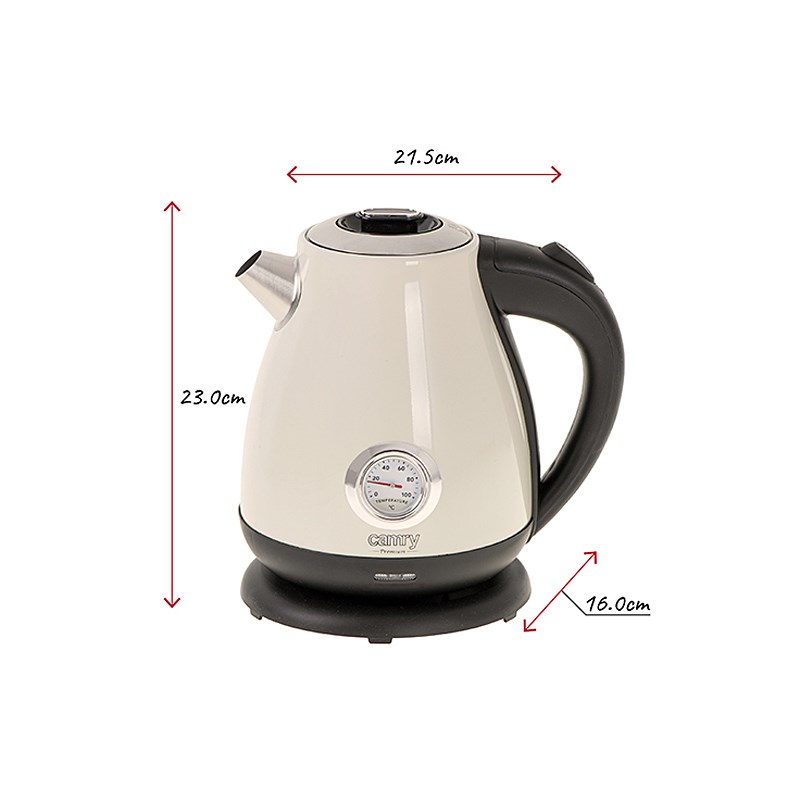 CAMRY CR 1344c cream electric kettle CAMRY CR 1344c cream electric kettle