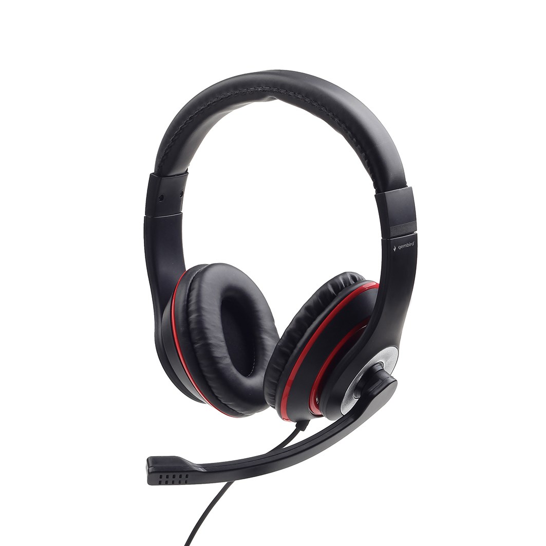 Gembird MHS-03-BKRD headphones/headset Wired Head-band Gaming Black, Red Gembird MHS-03-BKRD headphones/headset Wired Head-band Gaming Black, Red