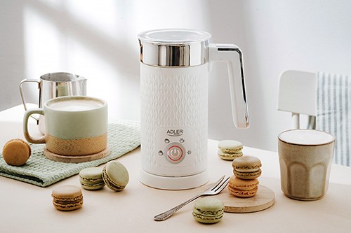 Adler AD 4494 milk frother/warmer Automatic Metallic, White Adler AD 4494 milk frother/warmer Automatic Metallic, White