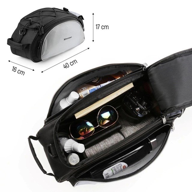 Wozinsky WBB1BK Bike Bag Luggage Carrier 13l Black Wozinsky WBB1BK Bike Bag Luggage Carrier 13l Black