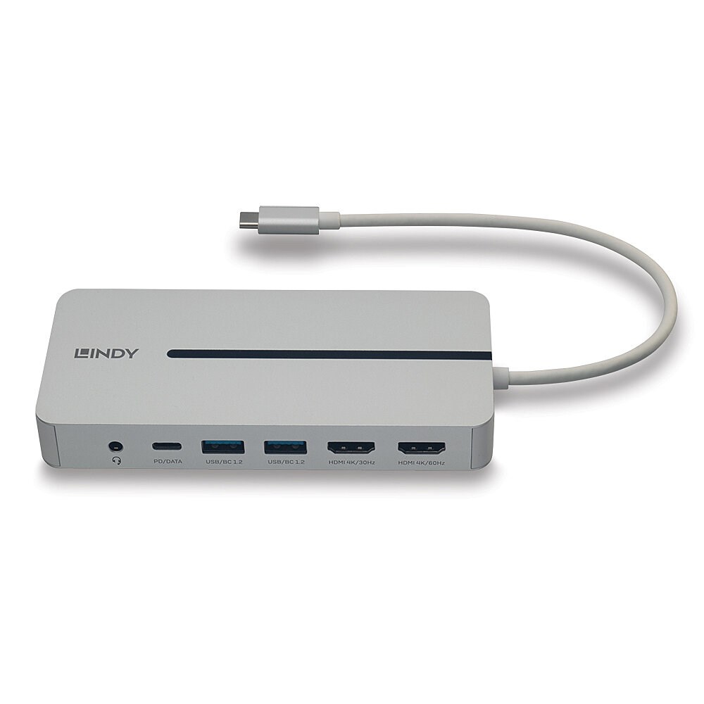 Lindy DST-Mx Duo USB-C Laptop/MacBook Mini Docking Station with Dual Display (4K) and 100W Pass-Through Charging Lindy DST-Mx Duo USB-C Laptop/MacBook Mini Docking Station with Dual Display (4K) and 100W Pass-Through Charging
