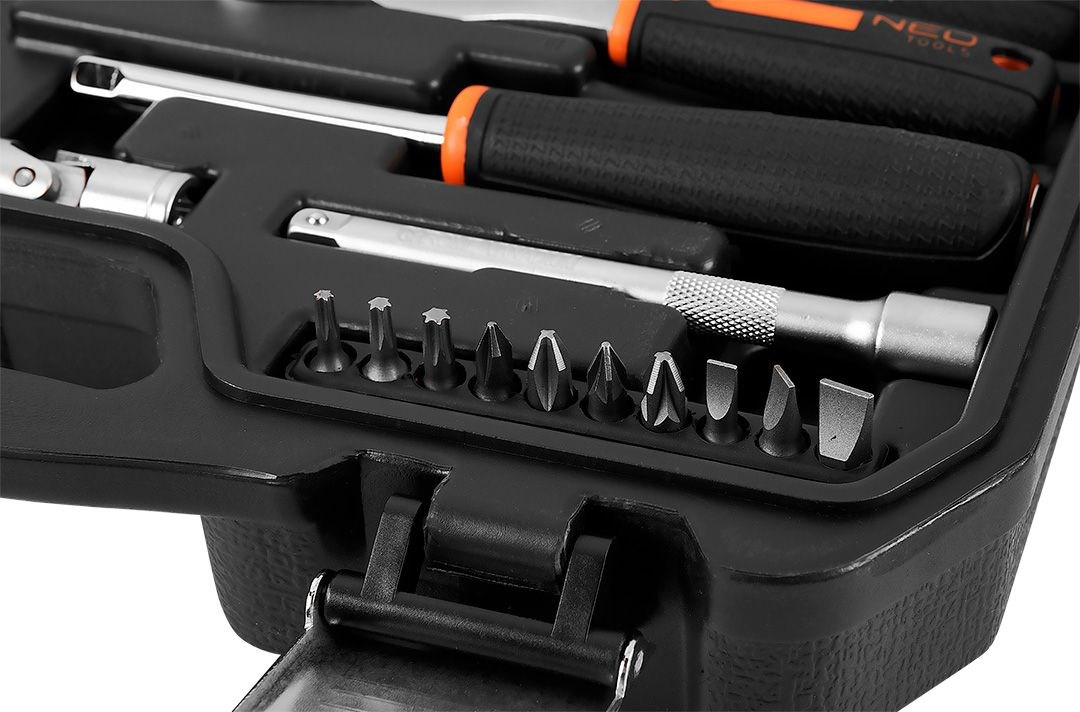 1/4" + 3/8" Through-Hole Socket Set, 46 pcs. 1/4" + 3/8" Through-Hole Socket Set, 46 pcs.