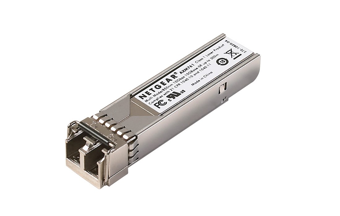 NETGEAR 10 Gigabit SR SFP+ Module network transceiver module 10000 Mbit/s NETGEAR 10 Gigabit SR SFP+ Module network transceiver module 10000 Mbit/s