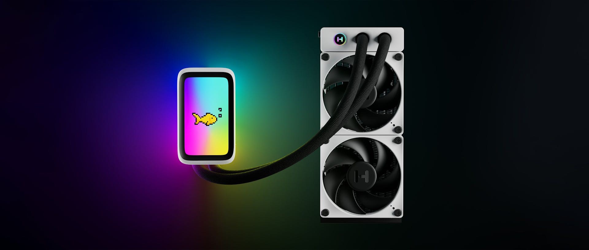 HYTE THICC Q60 Processor Liquid cooling kit 12 cm Black, White 2 pc(s) HYTE THICC Q60 Processor Liquid cooling kit 12 cm Black, White 2 pc(s)