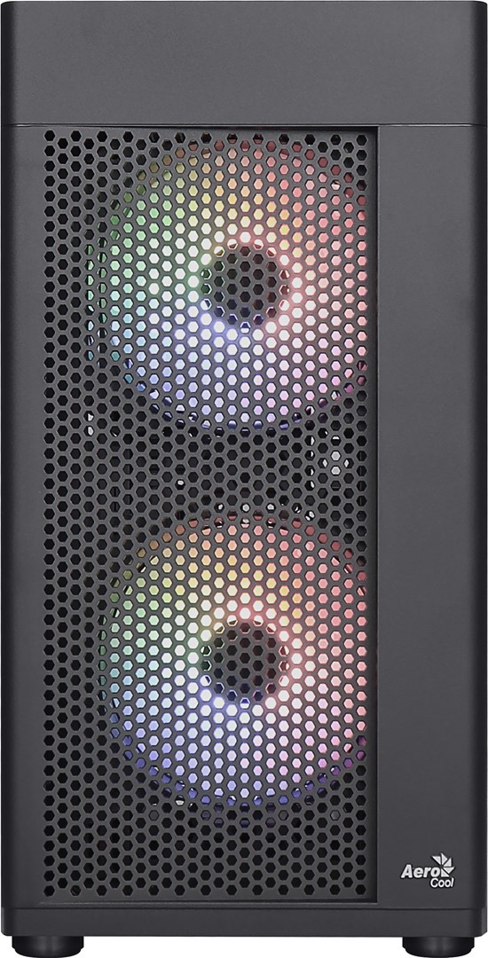 Aerocool HEXFORMBKV2 Micro ATX PC Case 3 Fans FRGB Black Aerocool HEXFORMBKV2 Micro ATX PC Case 3 Fans FRGB Black