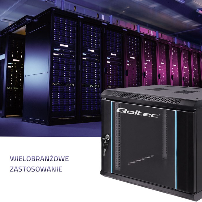 Qoltec 54463 RACK cabinet 19" | 9U | 600 x 500 x 450 Qoltec 54463 RACK cabinet 19" | 9U | 600 x 500 x 450
