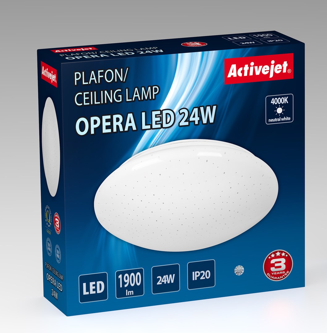 Modern LED ceiling plafond Activejet OPERA LED 24W Modern LED ceiling plafond Activejet OPERA LED 24W