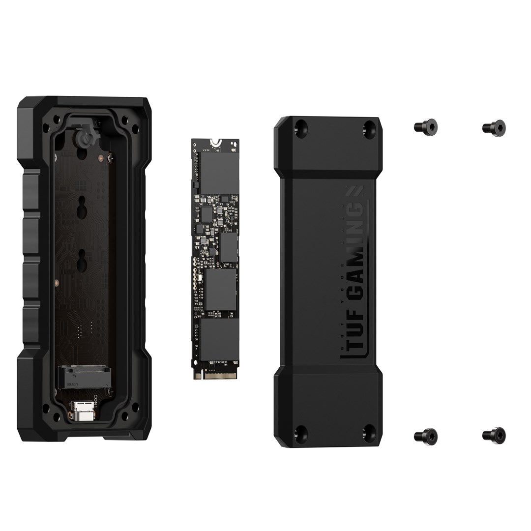 ASUS TUF Gaming A2 SSD enclosure Black M.2 ASUS TUF Gaming A2 SSD enclosure Black M.2