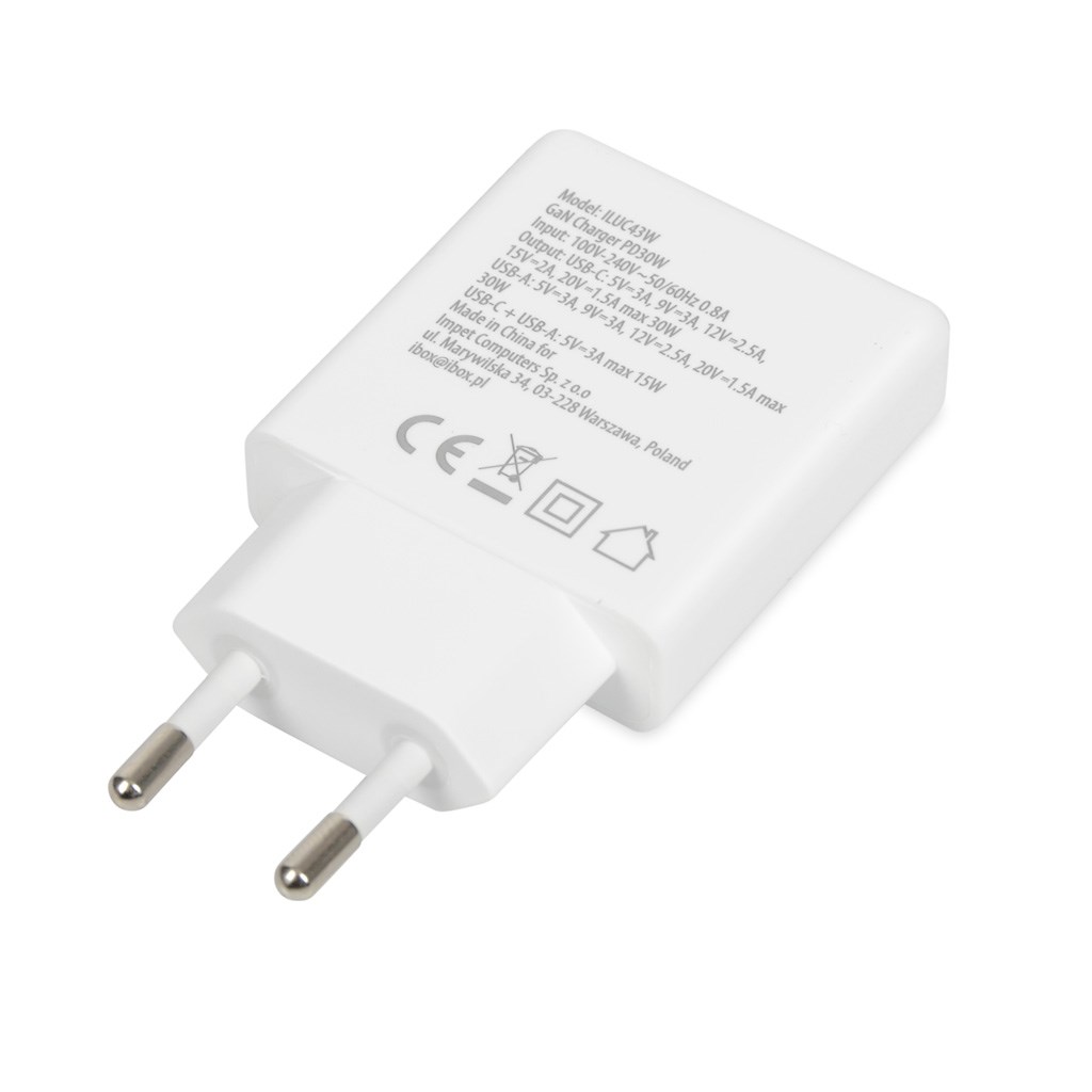iBox ILUC43W mobile device charger Universal White AC Indoor iBox ILUC43W mobile device charger Universal White AC Indoor