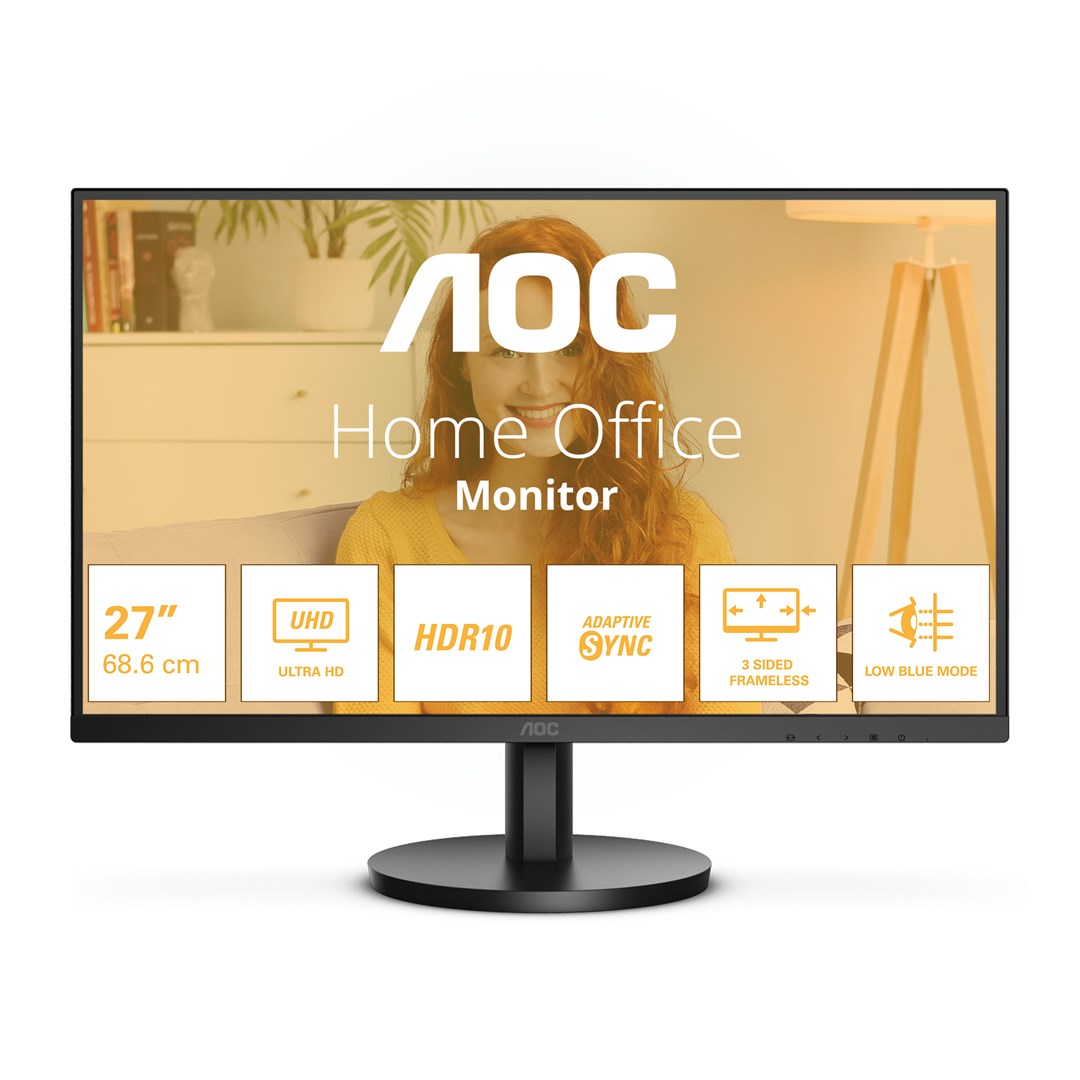 AOC B3 U27B3M computer monitor 68.6 cm (27") 3840 x 2160 pixels 4K Ultra HD LCD Black AOC B3 U27B3M computer monitor 68.6 cm (27") 3840 x 2160 pixels 4K Ultra HD LCD Black