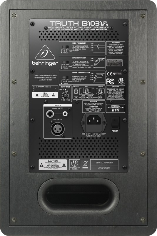 Behringer Truth B1031A 2-way Silver, Yellow Wired 100 W Behringer Truth B1031A 2-way Silver, Yellow Wired 100 W