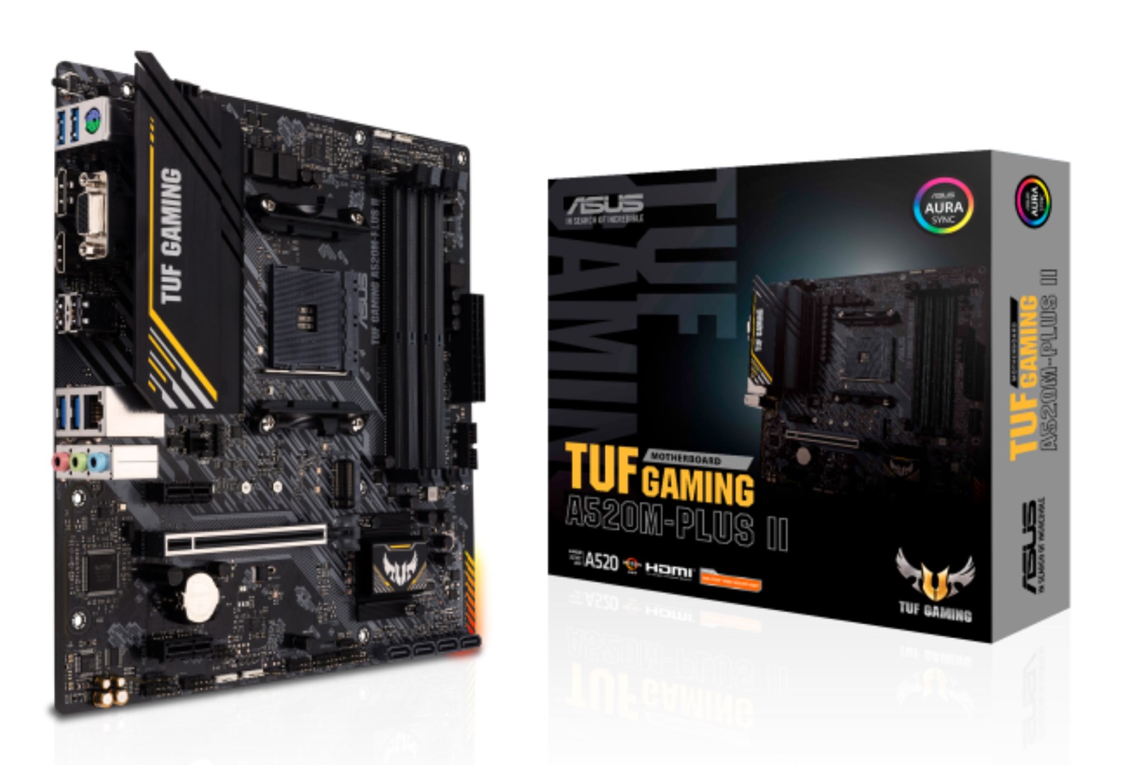 ASUS TUF GAMING A520M-PLUS II AMD A520 Socket AM4 micro ATX ASUS TUF GAMING A520M-PLUS II AMD A520 Socket AM4 micro ATX
