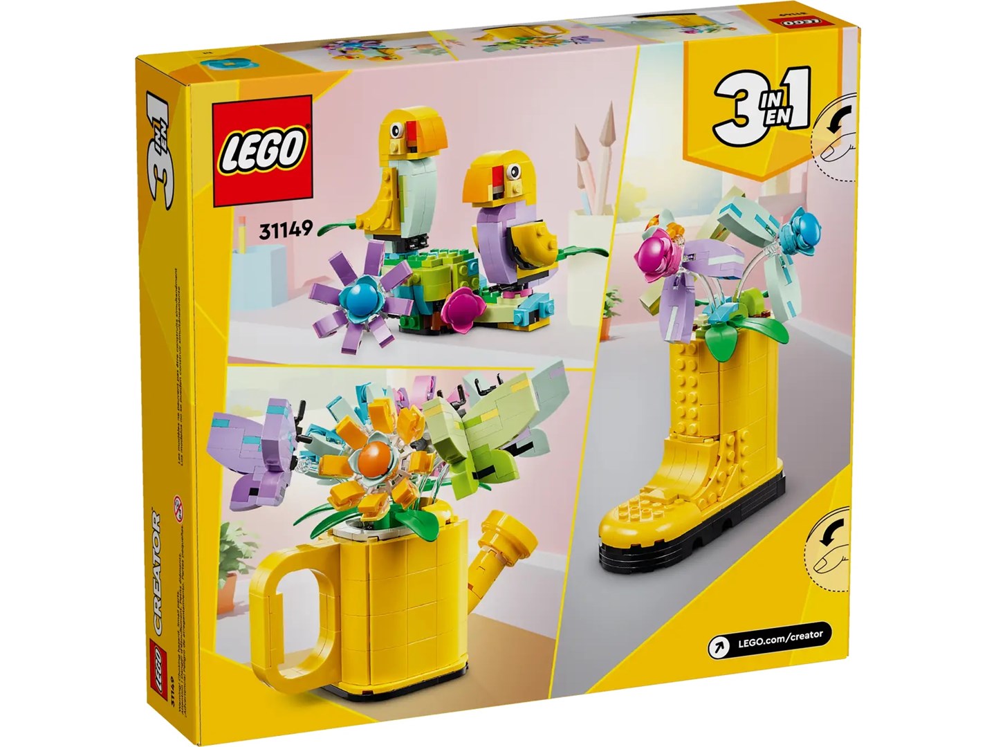 LEGO CREATOR 3 IN 1 31149 FLOWERS IN WATERING CAN LEGO CREATOR 3 IN 1 31149 FLOWERS IN WATERING CAN