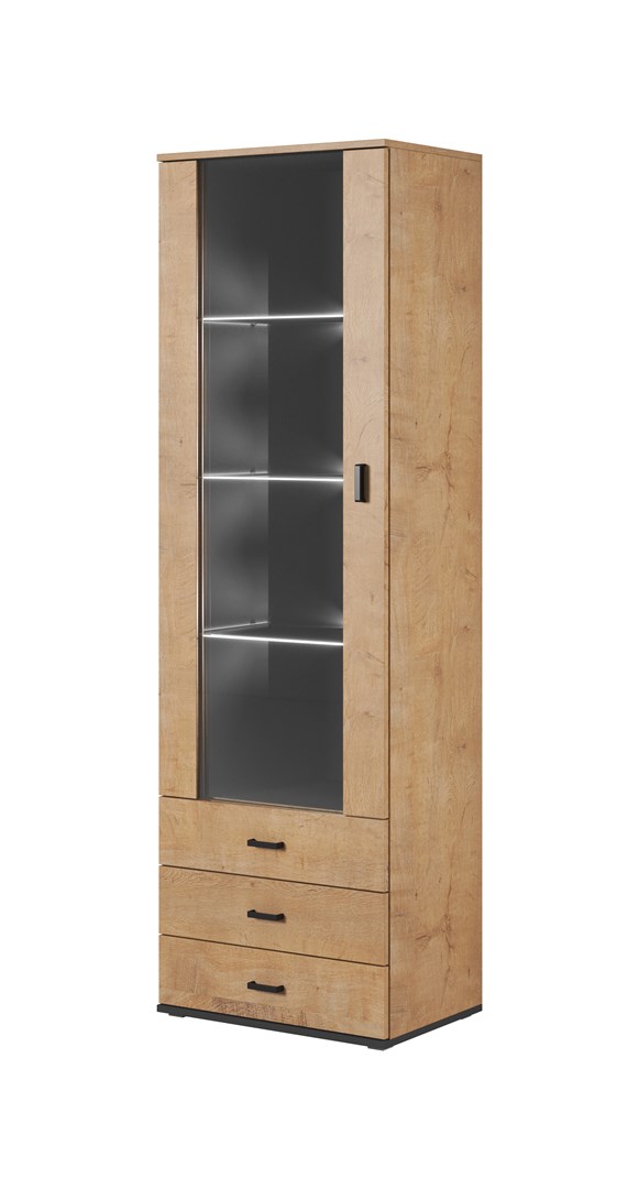 SOHO 1 furniture set (RTV180 cabinet + S1 cabinet + shelves) Oak lefkas/Black SOHO 1 furniture set (RTV180 cabinet + S1 cabinet + shelves) Oak lefkas/Black