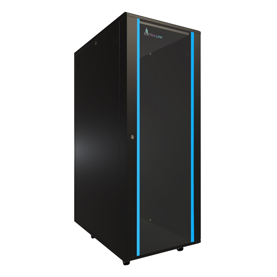 Extralink Rackmount cabinet 37U 600x1000 Black standing Extralink Rackmount cabinet 37U 600x1000 Black standing