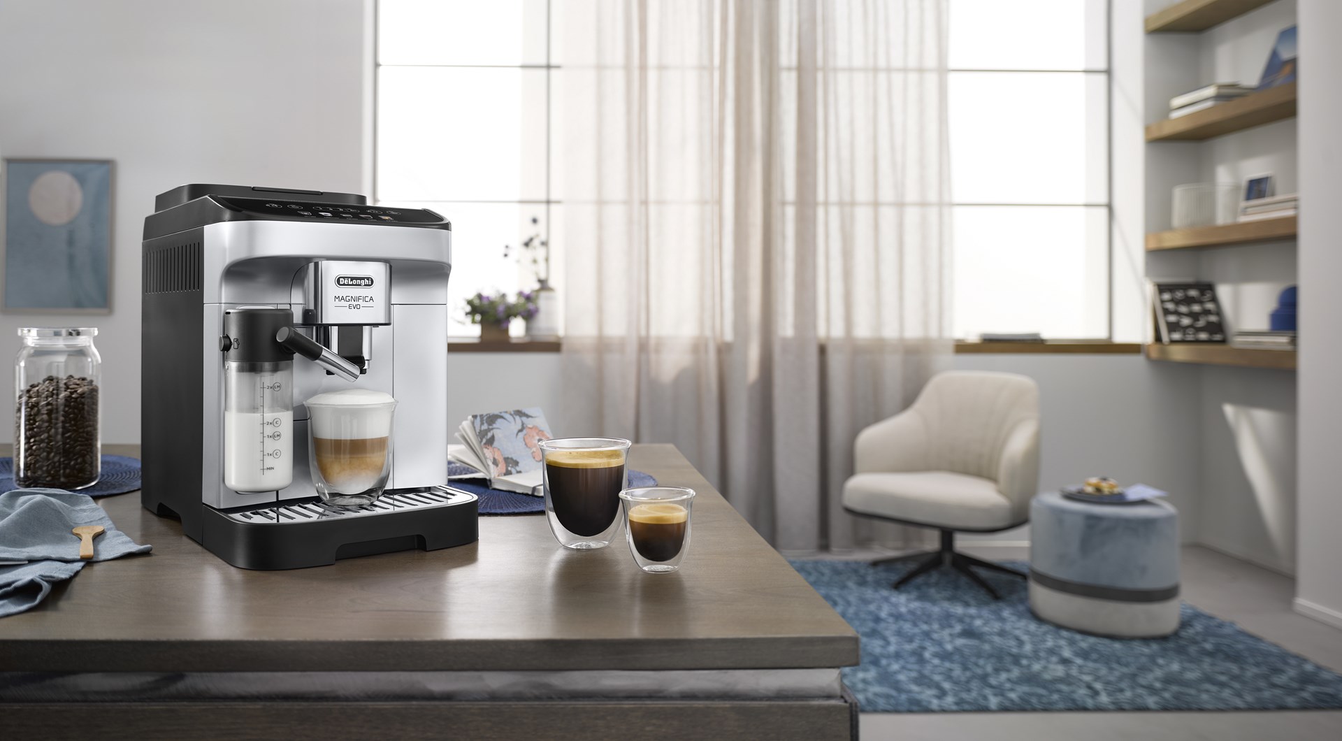 De’Longhi Magnifica DEL ECAM 290.61.SB Fully-auto Espresso machine 1.8 L De’Longhi Magnifica DEL ECAM 290.61.SB Fully-auto Espresso machine 1.8 L