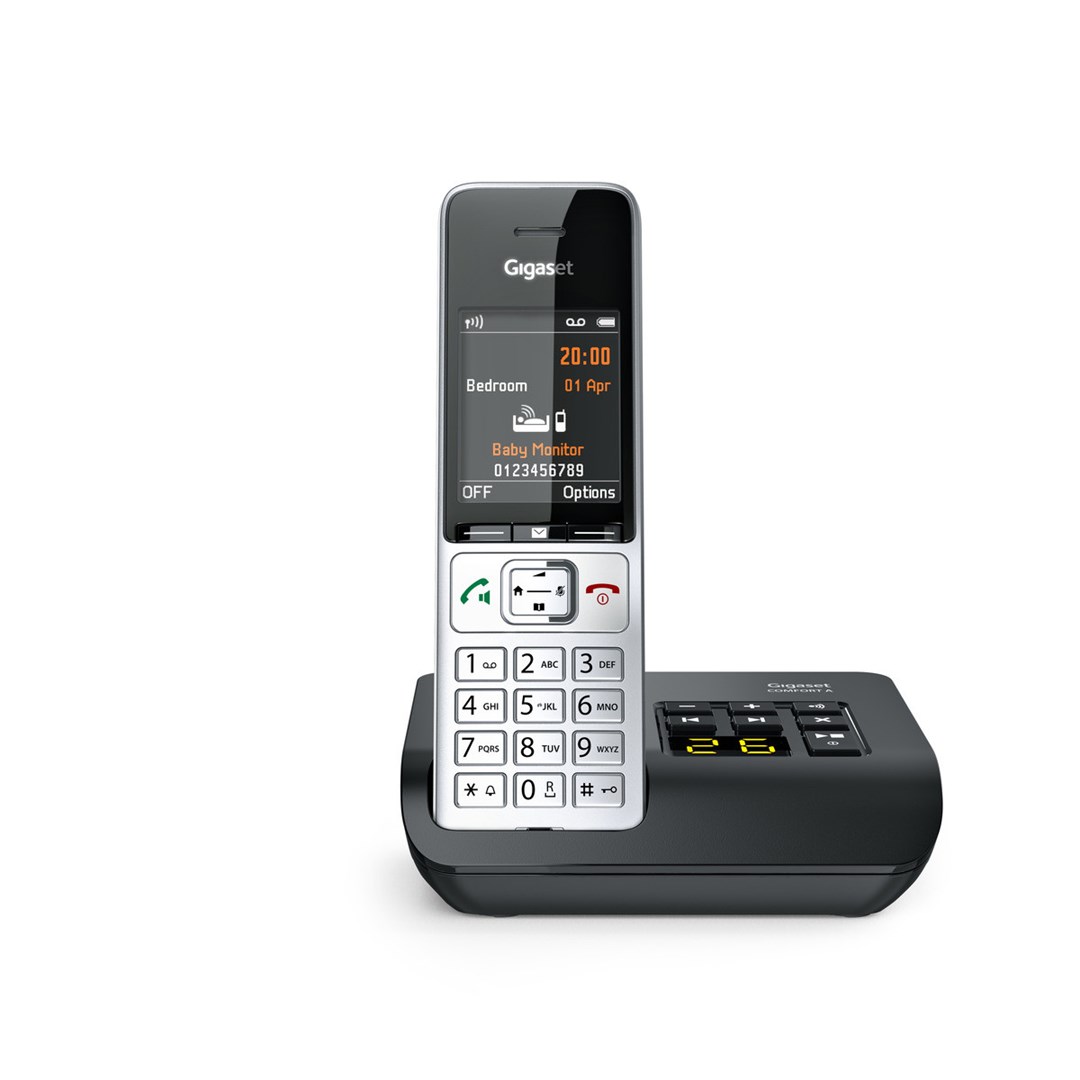Gigaset COMFORT 500A Analog/DECT telephone Caller ID Black, Silver Gigaset COMFORT 500A Analog/DECT telephone Caller ID Black, Silver