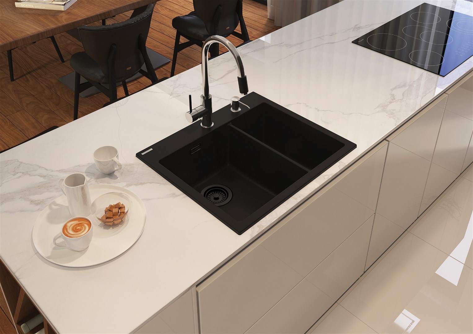 1.5-bowl granite sink 1.5-bowl granite sink