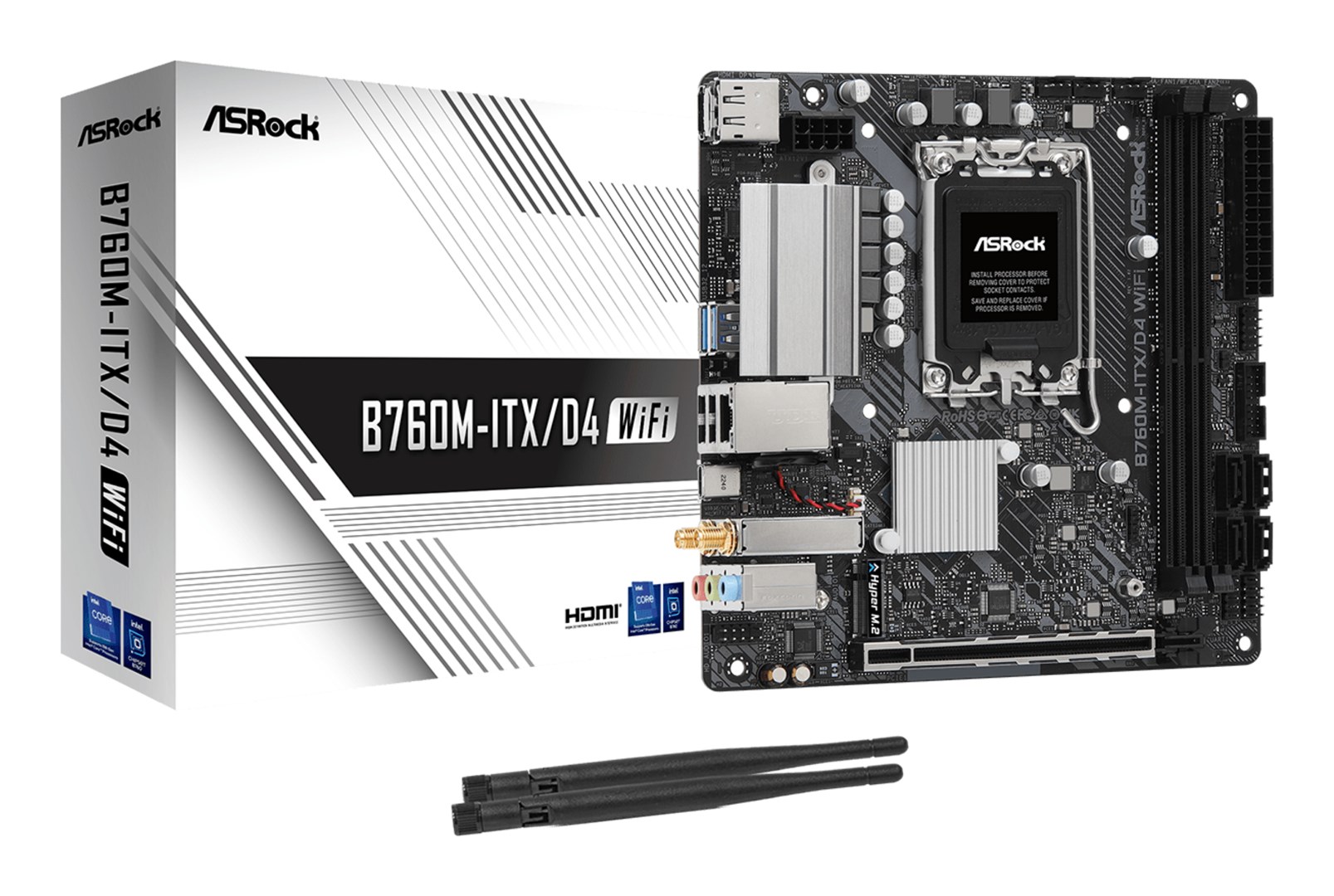 Asrock B760M-ITX/D4 WiFi Intel B760 LGA 1700 mini ITX Asrock B760M-ITX/D4 WiFi Intel B760 LGA 1700 mini ITX